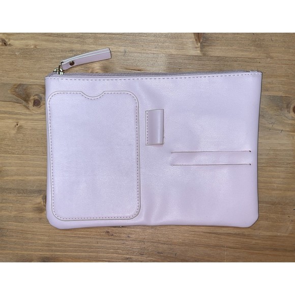 Eccolo Brand Pink Cosmetic Makeup Travel Office Car Purse Zippered Bag Pouch NEW - Picture 1 of 6